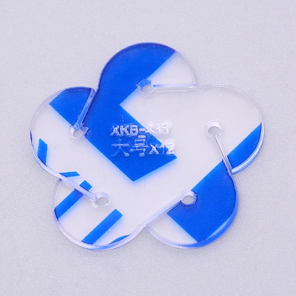 

PandaHall Acrylic Handwork Template, Flower, Clear, 39x42x2mm, Hole: 2mm Acrylic Clear