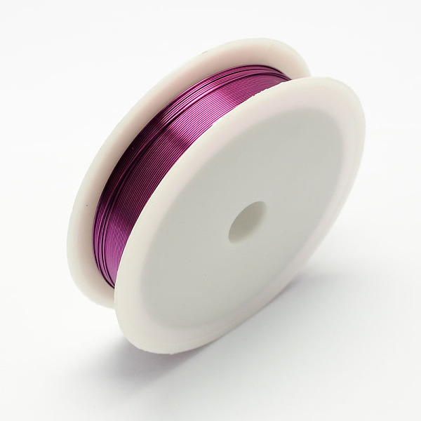 

PandaHall Round Copper Wire for Jewelry Making, Purple, 28 Gauge, 0.3mm, about 68.89 Feet(21m)/roll, 10 rolls/set Copper Round Purple