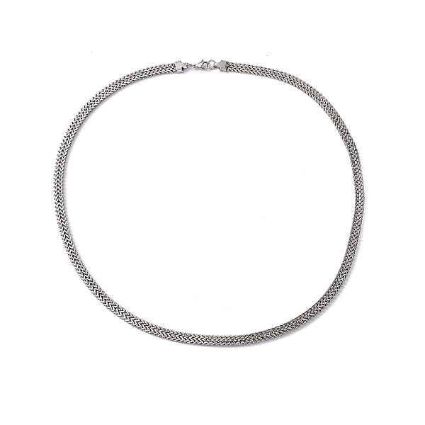 

PandaHall 304 Stainless Steel Snake Chain Necklace with Lobster Claw Clasps for Men Women, Stainless Steel Color, 25.59 inch(650mm), Wide...