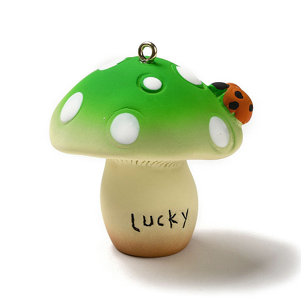 

PandaHall Mushroom Resin Big Pendants, Mushroom Charms with Platinum Plated Iron Loops, Linen, 51x46.5x40mm, Hole: 2.5mm Iron+Resin Mushroom..., Brown