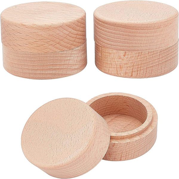 

PandaHall Wooden Box, Snap Cover, Column, BurlyWood, 5.2x4.05cm, Inner Size: 38mm Wood Column Orange