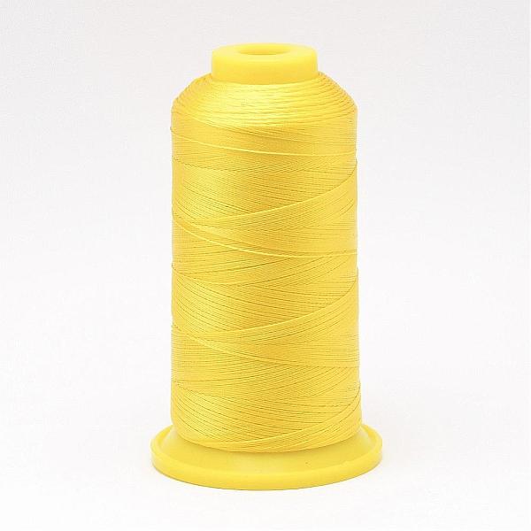 

PandaHall Nylon Sewing Thread, Yellow, 0.8mm, about 250mm/roll Nylon Yellow