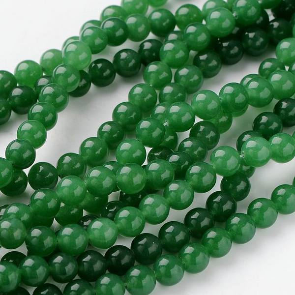 Natur Gefärbt Jade Perlen Stränge