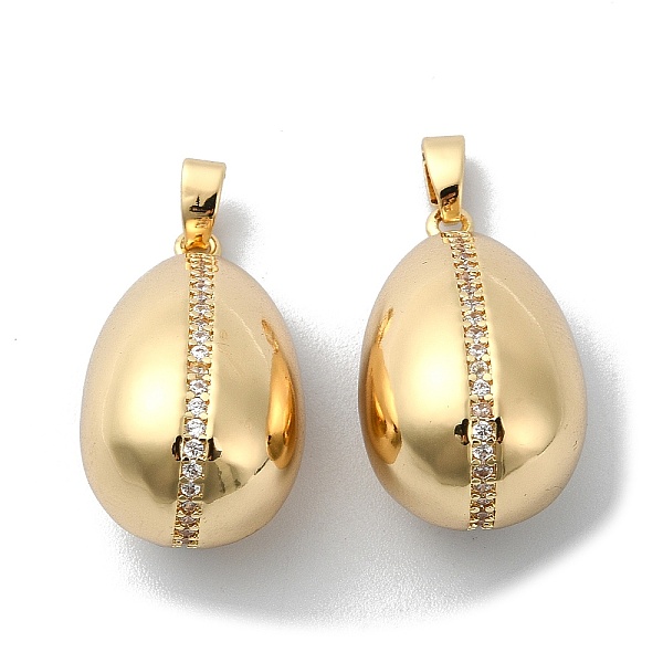 

PandaHall Brass Micro Pave Cubic Zirconia Pendants, Long-Lasting Plated, Teardrop, Golden, 24x13.5x13mm, Hole: 4x3mm Brass+Cubic Zirconia..., Clear