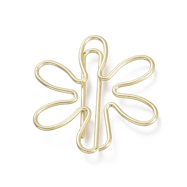 

PandaHall Asterisk Shape Iron Paperclips, Cute Paper Clips, Funny Bookmark Marking Clips, Light Gold, 29x27.5x2mm Iron