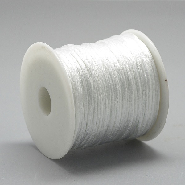 

PandaHall Nylon Thread, White, 2.5mm, about 32.81 Yards(30m)/Roll Nylon White