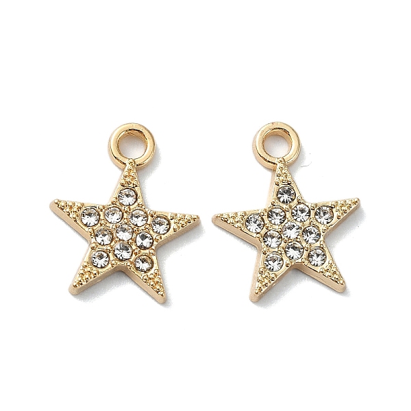 

PandaHall Alloy Rhinestone Pendants, Star, Crystal, 15.5x12.5x2mm, Hole: 2mm Alloy+Rhinestone Star Clear