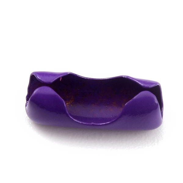 

PandaHall Brass Ball Chain Connectors, Indigo, 9x3~3.5mm, Hole: 2.5mm Brass Purple