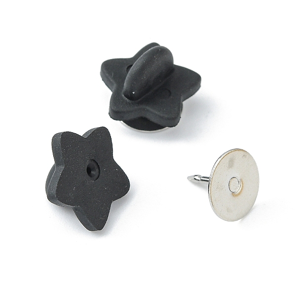 

PandaHall PVC Cup, with Flat Head Pins, Star, Black, 13.5x14x8mm Iron Black