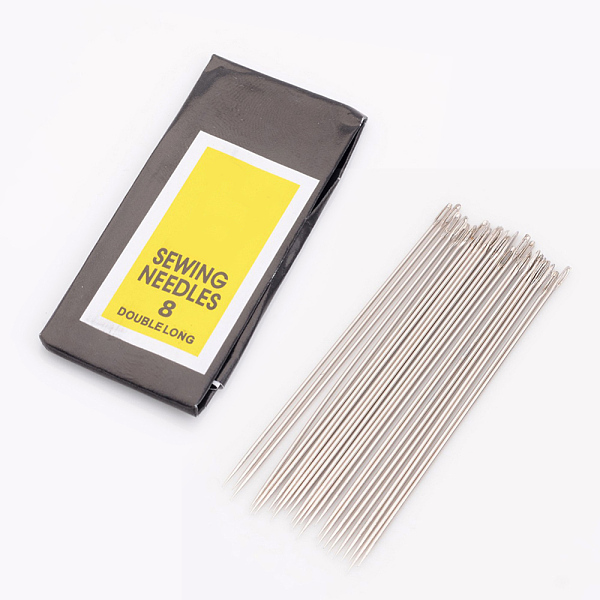 

PandaHall Carbon Steel Sewing Needles, Darning Needles, Platinum, 55x0.7mm, Hole: 0.5mm Carbon Steel