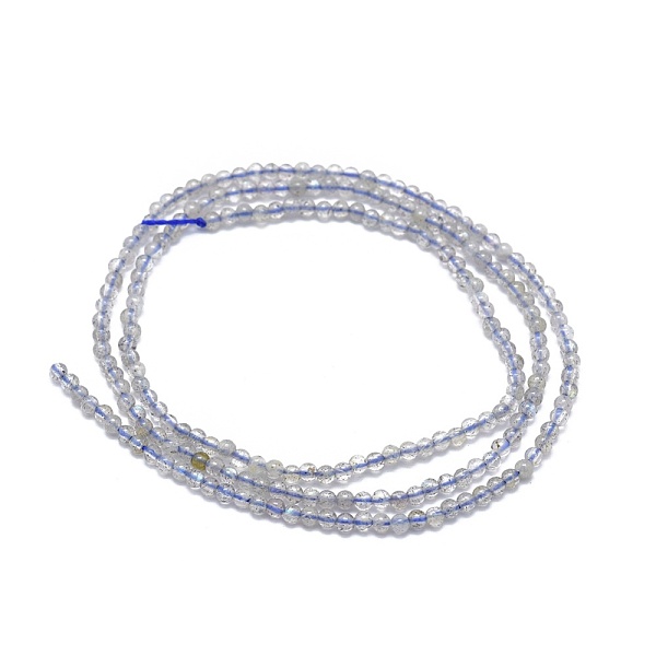 

PandaHall Natural Labradorite Beads Strands, Round, 2mm, Hole: 0.5mm, about 195pcs/strand, 15.35 inch(39cm) Labradorite Round