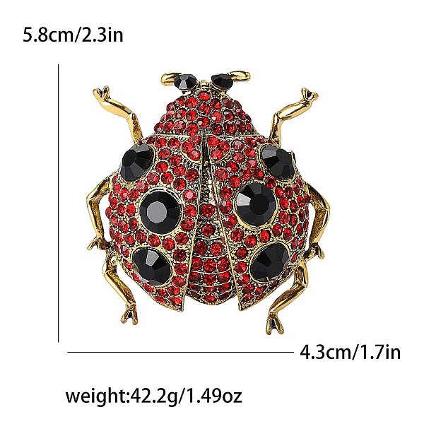 Alloy Rhinestone Brooch For Backpack Clothes