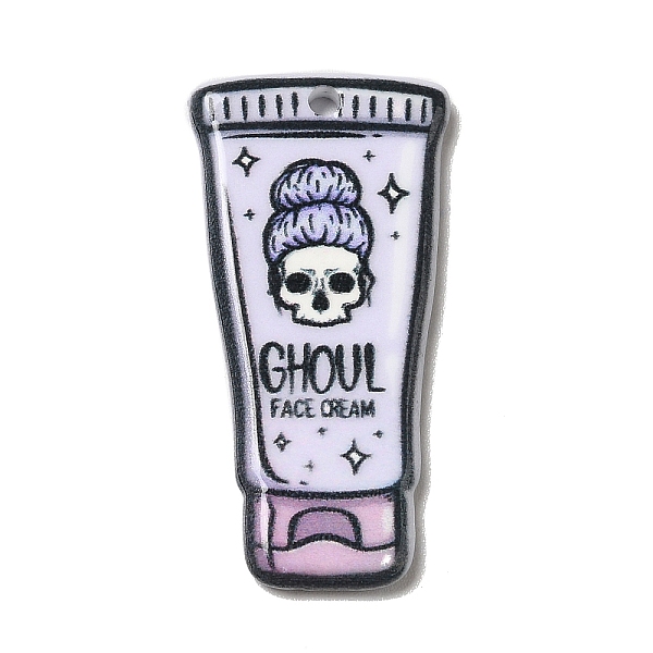 

PandaHall Double-sided Printed Acrylic Pendants, Halloween Theme, Lavender, 35.5x17x2mm, Hole: 1.6mm Acrylic Others Purple