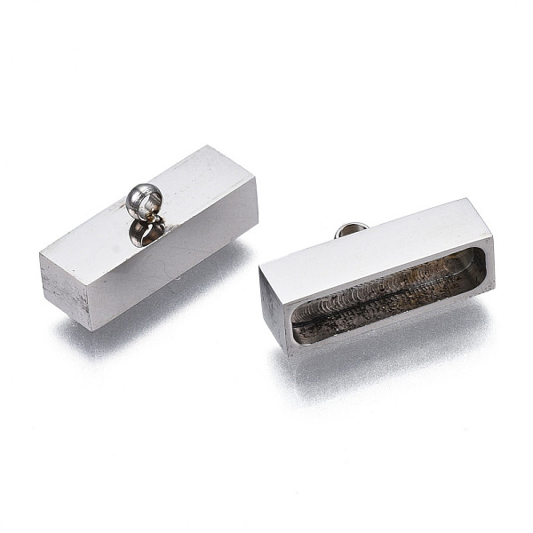 

PandaHall 201 Stainless Steel Cord Ends, End Caps, Stainless Steel Color, 5.8x10x4.2mm, Hole: 1.5mm, Inner Diameter: 9x3mm 201 Stainless...