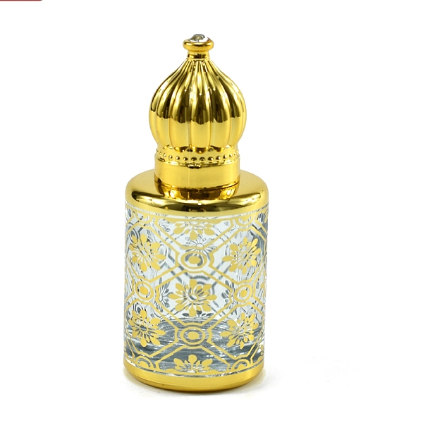 

PandaHall Glass Roller Ball Bottles, with Cover, SPA Aromatherapy Essemtial Oil Empty Bottle, Gold, 6.8x2.8cm Glass Bottle Gold