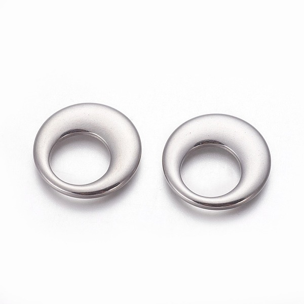 

PandaHall 304 Stainless Steel Linking Rings, Flat Round, Stainless Steel Color, 25.6x3mm, Hole: 14x14mm 304 Stainless Steel Flat Round