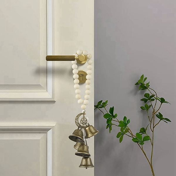 Natural Wood Beads Door Hanging