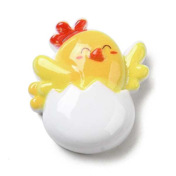 

PandaHall Easter Cartoon Opaque Resin Cabochons, Chick, 24.5x23x9mm Resin Chick