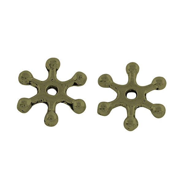 

PandaHall Tibetan Style Alloy Spacer Beads, Cadmium Free & Nickel Free & Lead Free, Snowflake, Antique Bronze, 12x10.5x2mm, Hole: 1.5mm...