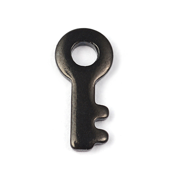 

PandaHall Key 304 Stainless Steel Charms, Electrophoresis Black, 10x4.8x1mm, Hole: 2mm 304 Stainless Steel Key
