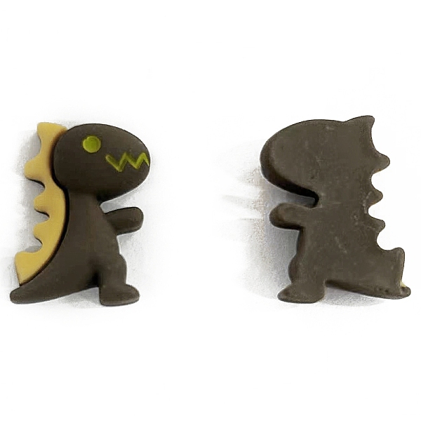 

PandaHall Opaque Resin Cabochons, Dinosaur, Coffee, 22x15mm Resin Dinosaur Brown