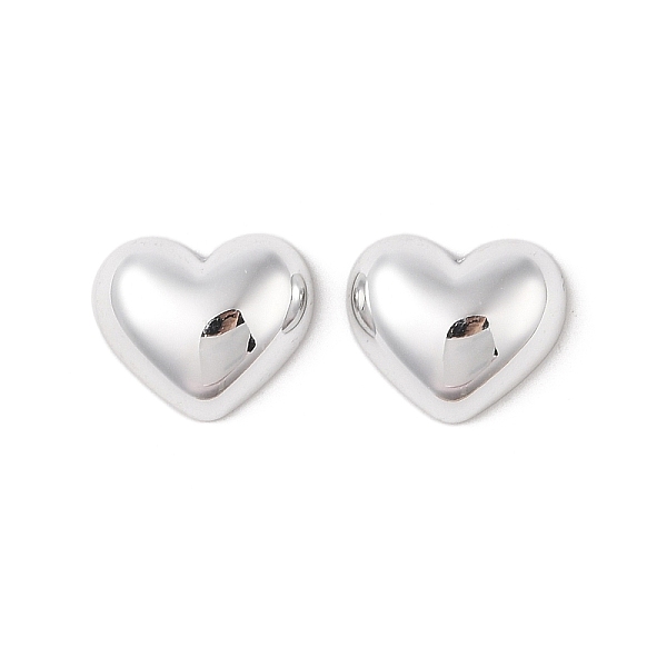 

PandaHall CCB Plastic Cabochons, Heart, Platinum, 17x20x7.5mm Plastic Heart
