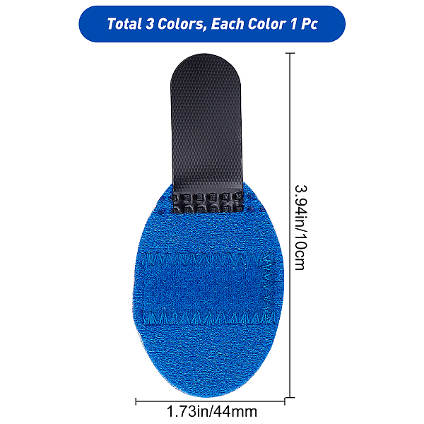 

PandaHall Gorgecraft 3Pcs 3 Colors Composite Cloth Pinkie Fixing Strap, for Fracture Postoperative Fixing Strap inner Aluminum Alloy Fixing..., Multicolor