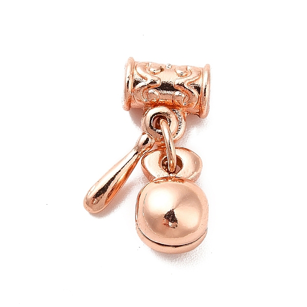 

PandaHall Rack Plating Brass Pendants, Bag & Stick, Rose Gold, 18mm, Hole: 2.5mm Brass Bag