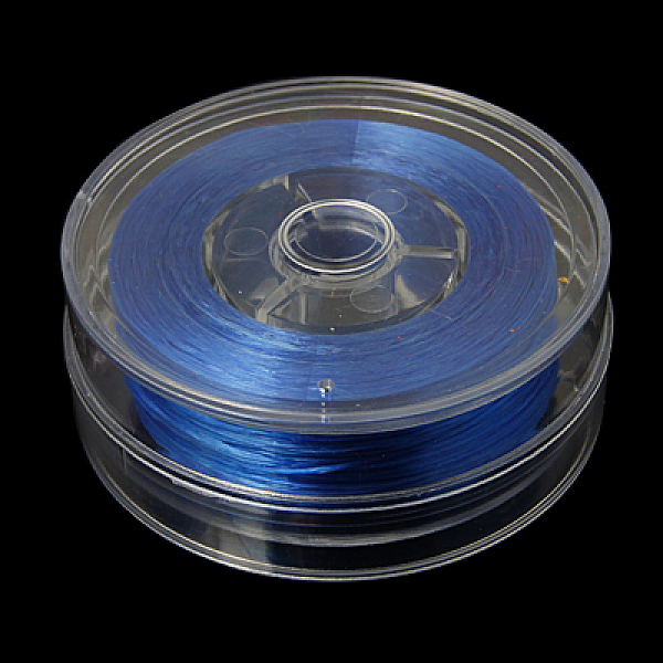 

PandaHall Flat Elastic Crystal String, Elastic Beading Thread, for Stretch Bracelet Making, Royal Blue, 0.8mm Spandex Flat Blue