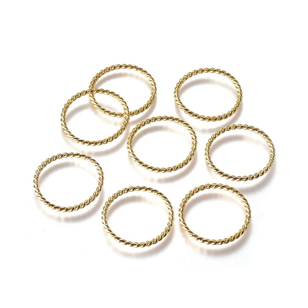 

PandaHall Alloy Linking Rings, Lead Free and Cadmium Free, Golden, about 26mm in diameter, 2mm thick, hole: 22mm Alloy Ring