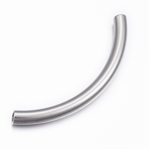 

PandaHall 304 Stainless Steel Tube Beads, Stainless Steel Color, 57x5mm, Hole: 3mm 304 Stainless Steel Tube