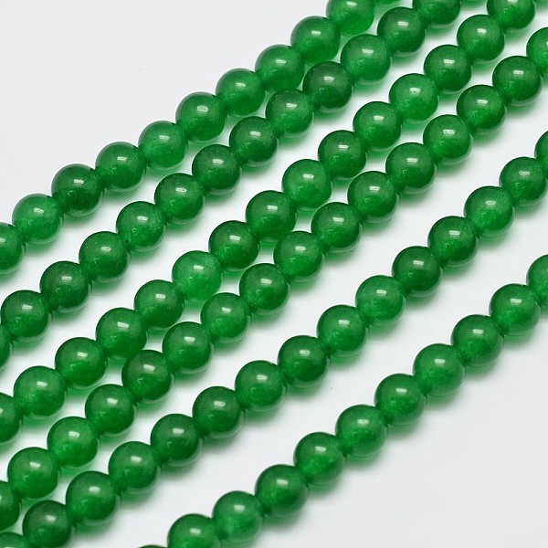 

PandaHall Natural & Dyed Malaysia Jade Bead Strands, Round, Green, 6mm, Hole: 0.8mm, about 64pcs/strand, 15 inch Malaysia Jade Round Green