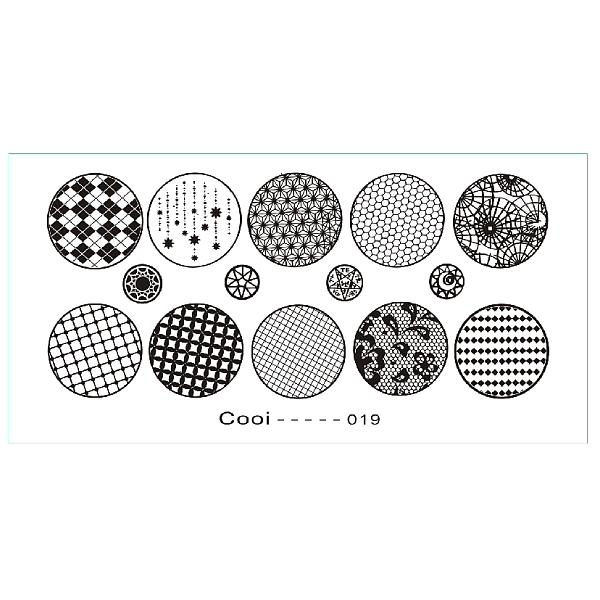 

PandaHall Stainless Steel Nail Art Templates Stamping Plate Set, Nail Image Templates, Rectangle Manicure Template Kit, Geometric Pattern...
