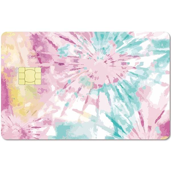 

PandaHall CREATCABIN Tie-Dye Card Skin Sticker Debit Credit Card Skins Covering Personalizing Bank Card Protecting Decals Removable...