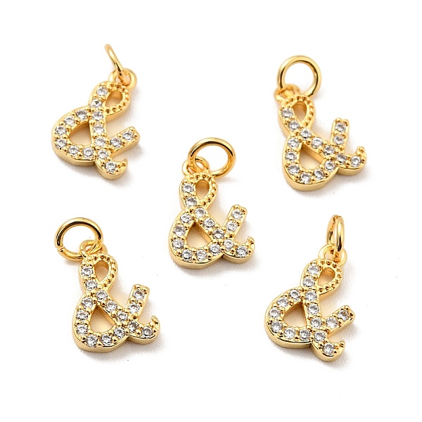 

PandaHall Brass Micro Pave Clear Cubic Zirconia Pendants, with Jump Ring, Long-Lasting Plated, Lead Free & Cadmium Free & Nickel Free, Sign...
