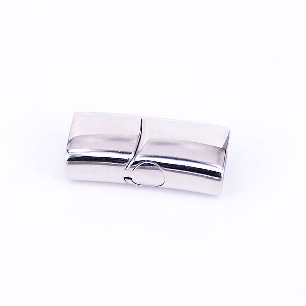 

PandaHall 316 Stainless Steel Magnetic Clasps, Stainless Steel Color, 24x12x7.5mm, Hole: 5x10.5mm Stainless Steel Rectangle