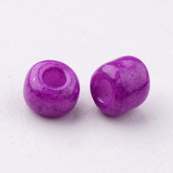 

PandaHall 8/0 3mm Baking Paint Glass Seed Beads Loose Spacer Beads, Dark Violet, 3mm, Hole: 1mm, about 962pcs/50g Glass Purple