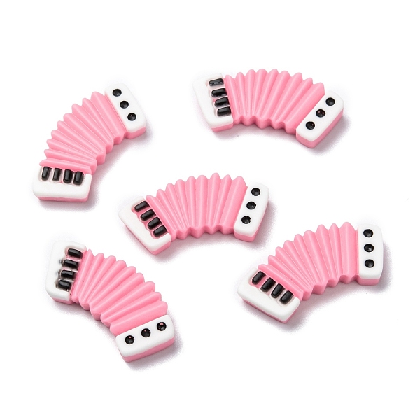 

PandaHall Resin Cabochons, DIY Accessories, Phone Case Decoration, Accordion, Pink, 15x32x5.5mm Resin Others Pink