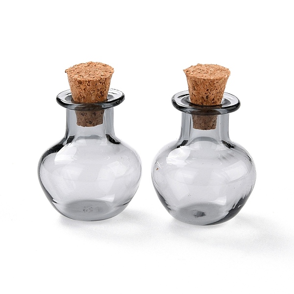 Round Glass Cork Bottles Ornament