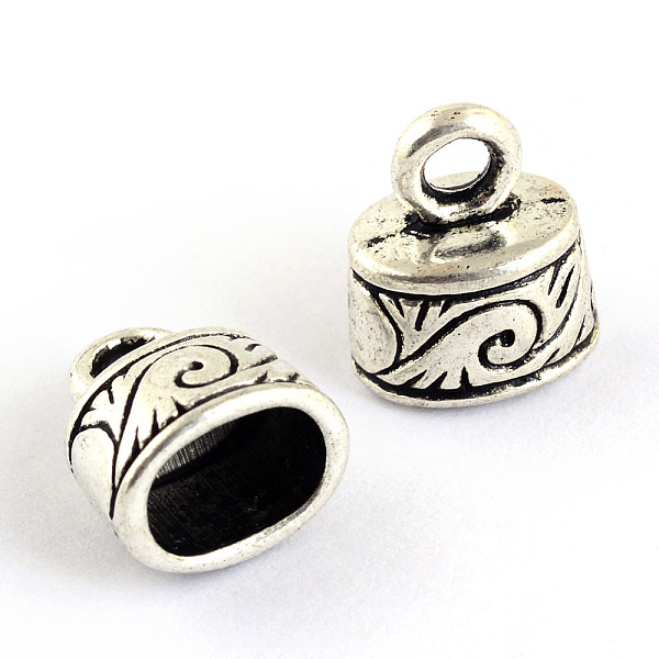 

PandaHall Tibetan Style Alloy Cord Ends, End Caps, Cadmium Free & Lead Free, Antique Silver, 11.5x10x7mm, Hole: 3mm, Inner Diameter: 5x7.5...