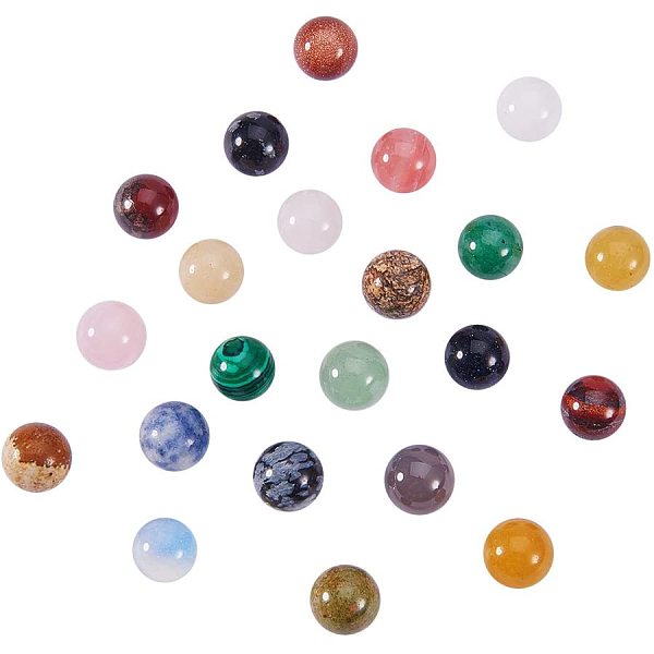 

PandaHall 100 PCS Random Mixed Color No Hole Undrilled Natural Gemstone Beads, Synthetic Loose Beads Stone Charms for DIY Jewelry Making..., Multicolor