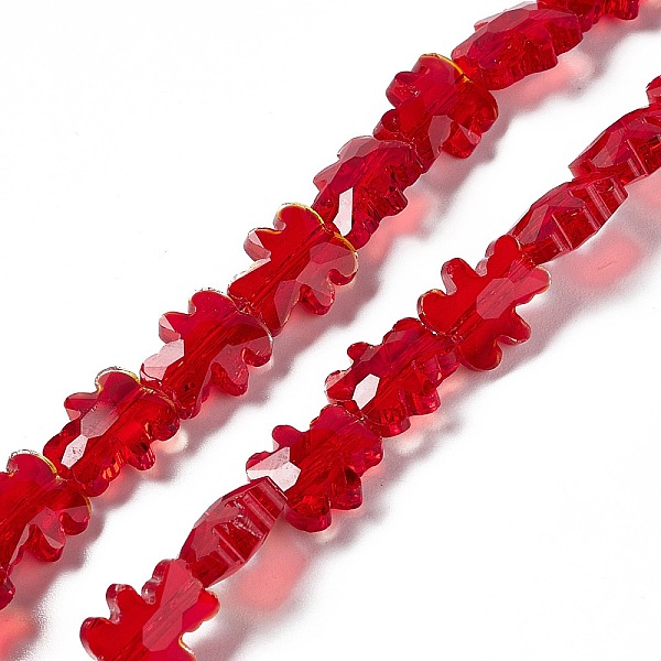 

PandaHall Transparent Electroplate Glass Beads Strands, Faceted, Bear, Red, 8.5x9.5x4mm, Hole: 1mm, about 80pcs/strand, 25.20 inch(64cm)...