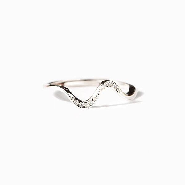 Wave Shaped 925 Ste… - image