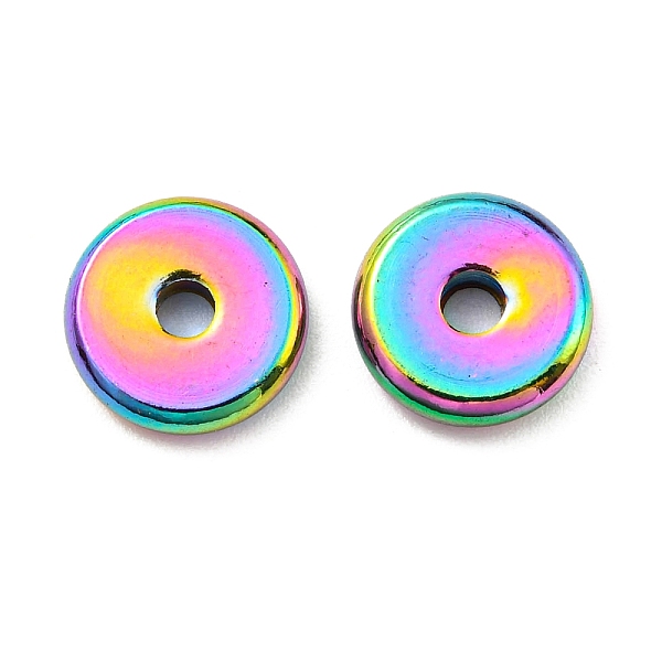 

PandaHall 201 Stainless Steel Beads, Disc, Rainbow Color, 8.5x2mm, Hole: 1.8mm 201 Stainless Steel Disc