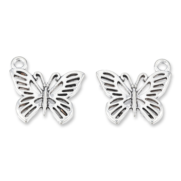 

PandaHall Tibetan Style Alloy Pendants, Cadmium Free & Lead Free, Butterfly, Antique Silver, 18x19x2mm, Hole: 1.8mm, about 780pcs/1000g...
