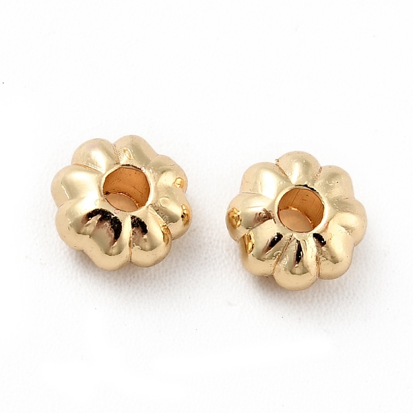 

PandaHall Rack Plating Alloy Beads, Long-Lasting Plated, Cadmium Free & Lead Free, Pumpkin, Real 14K Gold Plated, 5.5x3mm, Hole: 1.7mm Alloy...