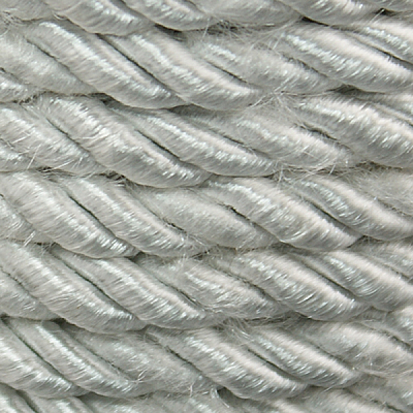 

PandaHall Twisted Nylon Thread, Silver, 5mm, about 18~19yards/roll(16.4m~17.3m/roll) Nylon Silver