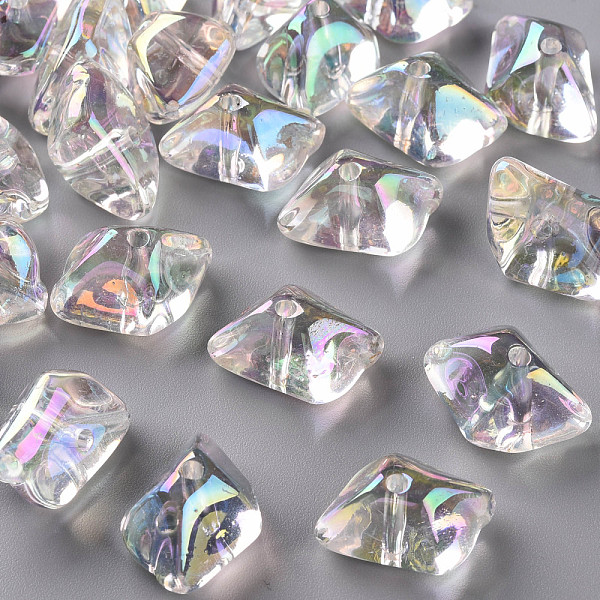 

PandaHall Transparent Acrylic Beads, AB Color Plated, Polygon, Clear AB, 19.5x14.5x10mm, Hole: 2mm Acrylic Polygon White