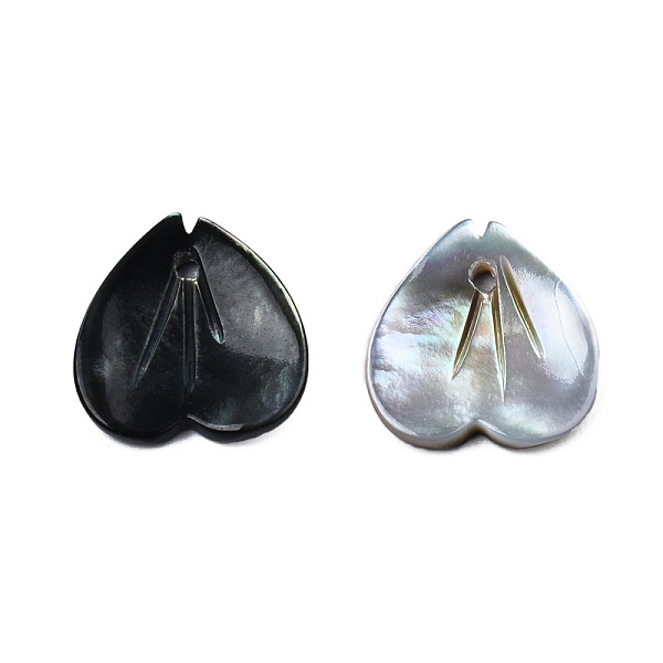 

PandaHall Natural Black Lip Shell Charms, Petal, 11.5x11x1.5mm, Hole: 1mm Black Lip Shell Flower
