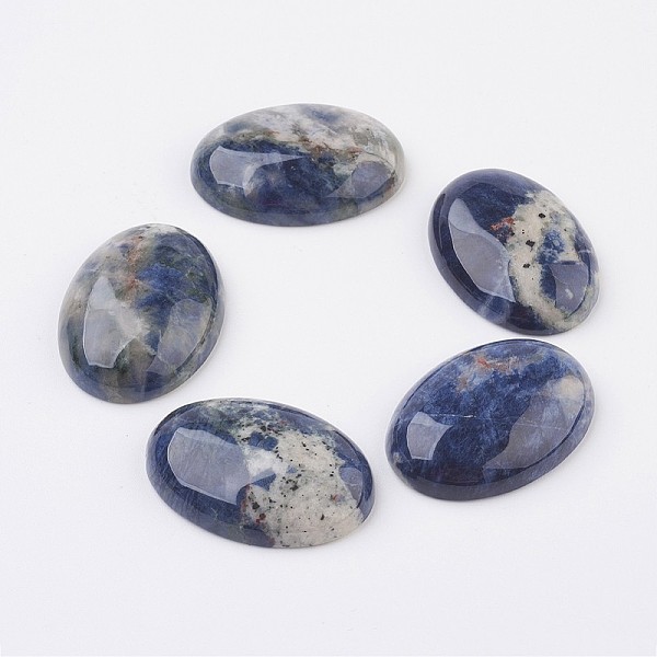 

PandaHall Natural Sodalite Flat Back Cabochons, Oval, 40x30x8.5mm Sodalite Oval